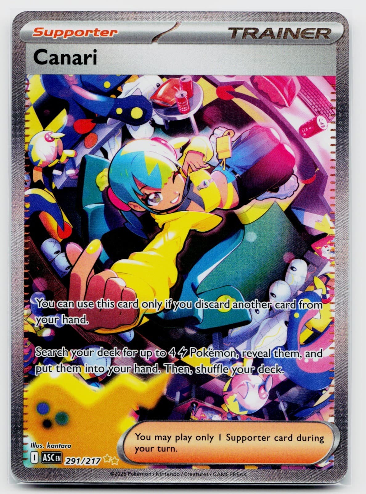 Canari 291/217 Holo | ME: Ascended Heroes Special Illustration Rare - NM