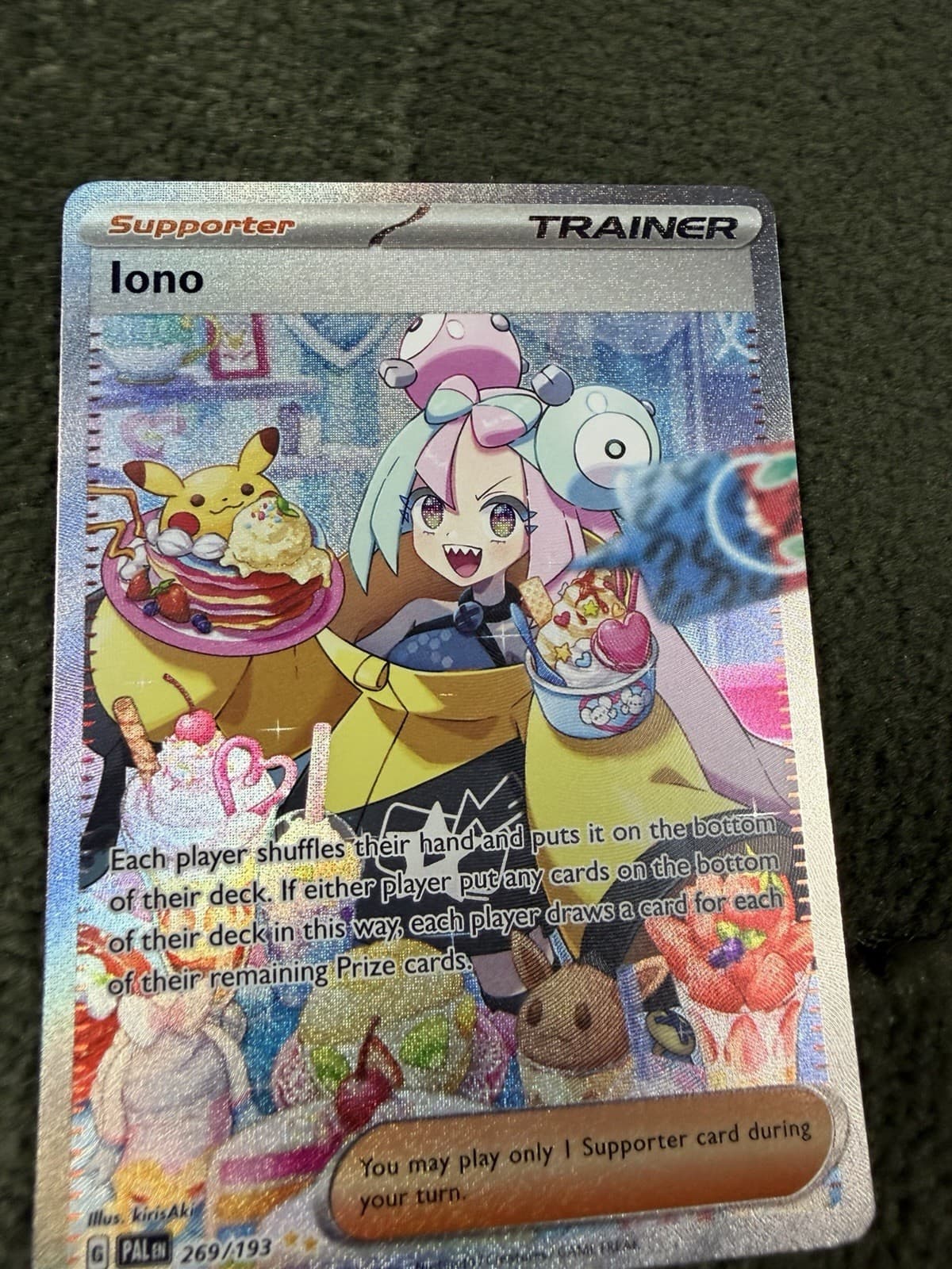 Iono 269/193 Sv02: Paldea Evolved Holo NM Pokemon Tcg