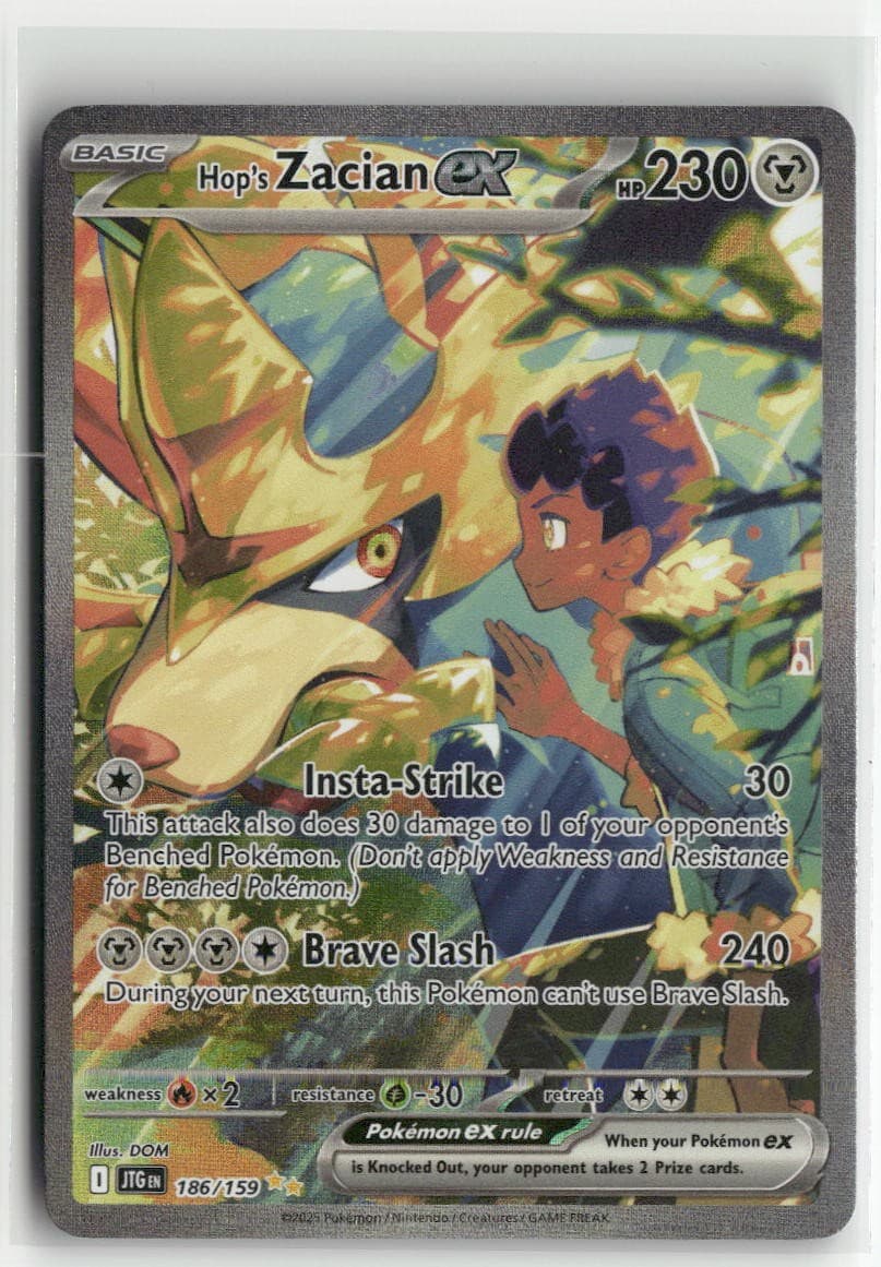 Pokémon Journey Together #186/159 Hop's Zacian ex