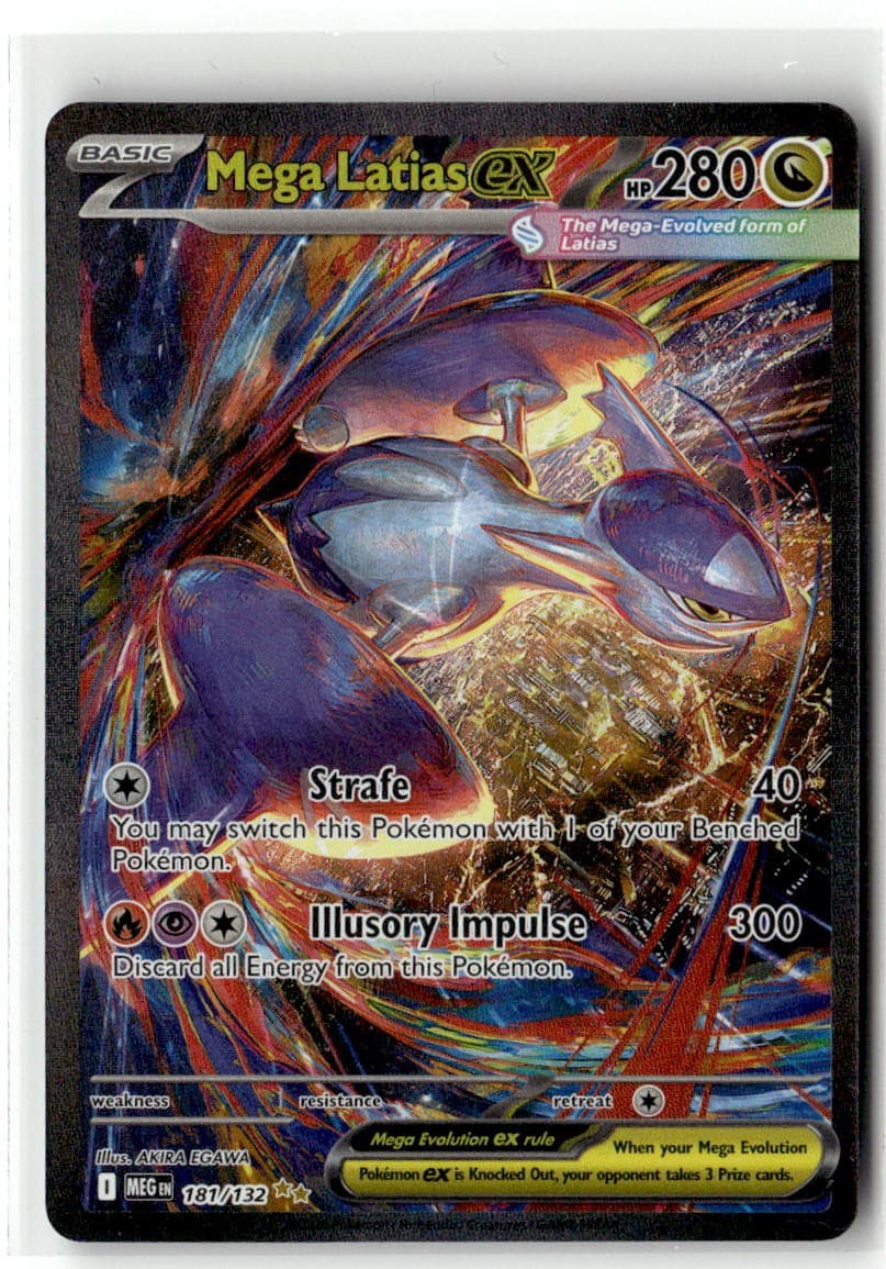 Mega Latias ex 181/132 Special Illustration Rare MEG Pokemon Holofoil Near Mint