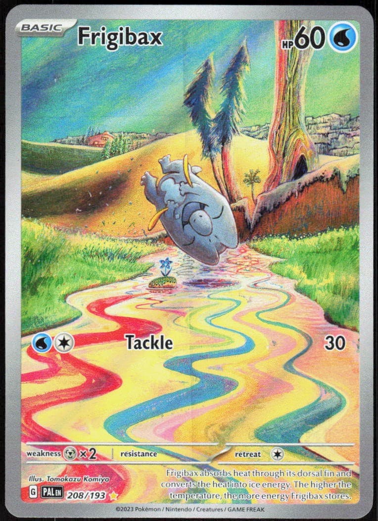 Frigibax 208/193 Holofoil Illustration Rare Paldea Evolved NM Pokemon
