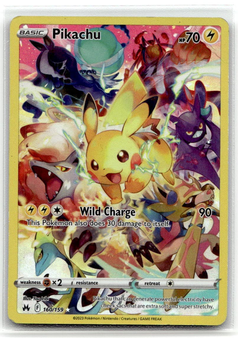 Pikachu (Secret) #160/159 (Holo) (MP) SWSH: Crown Zenith CRZ Pokemon