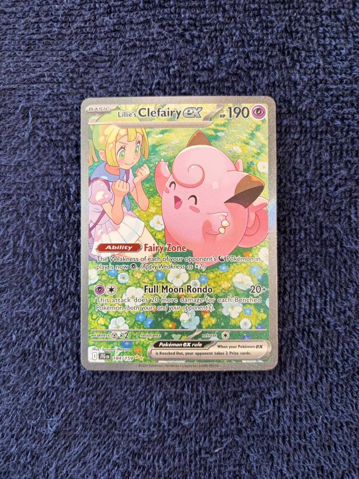 Lillie's Clefairy Ex 184/159 Sv09: Journey Together Holo Near Mint