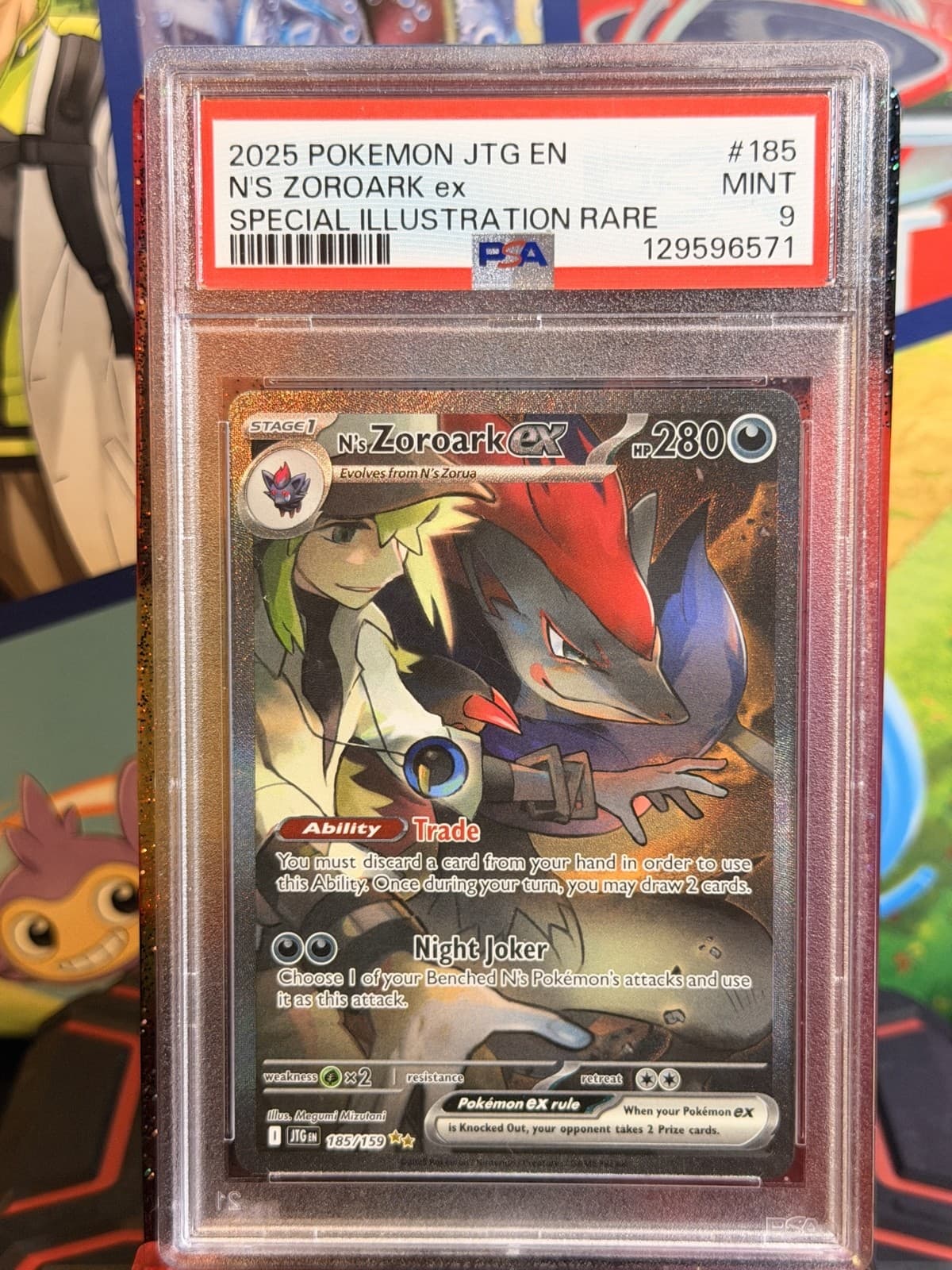 N's Zoroark ex 185/159 Sv09: Journey Together Holo