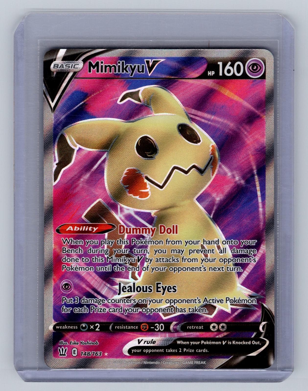 Mimikyu V 148/163 Ultra Rare Battle Styles Pokemon Near Mint