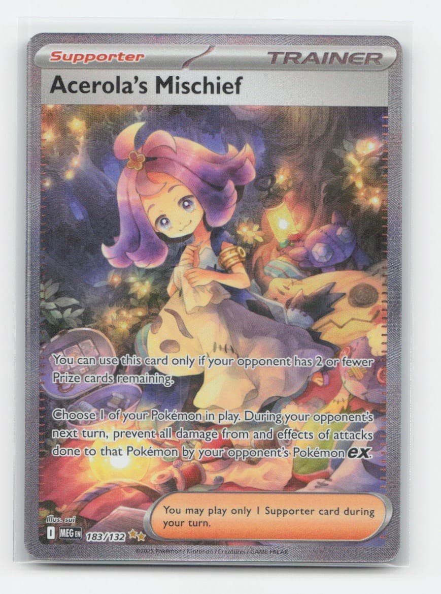 Acerola's Mischief 183/132 - SIR MEG - Pokemon Holo NM