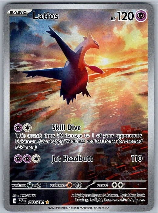 Latios 203/191 Illustration Rare SV08: Surging Sparks NM