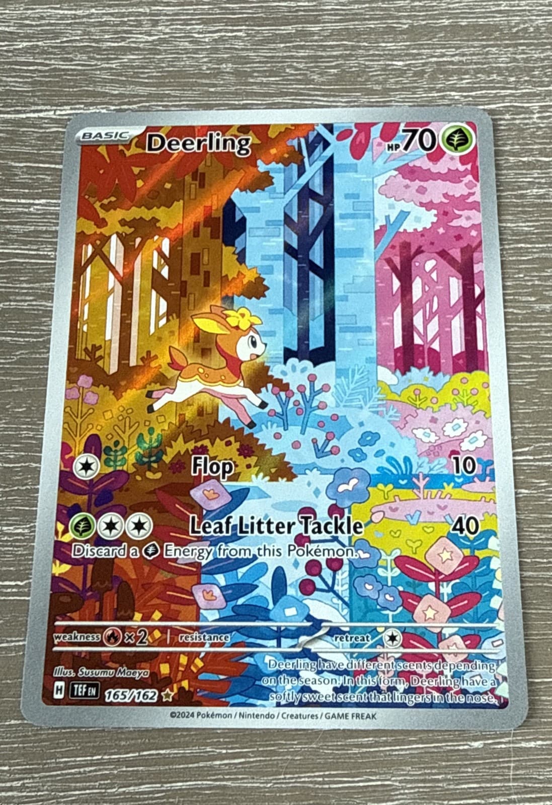 Pokemon Deerling 165/162 SV05: Temporal Forces Holo
