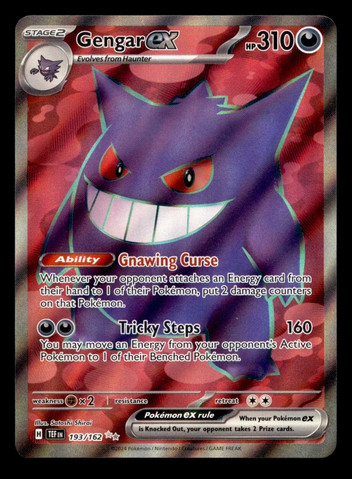Gengar ex Holo Ultra Rare SV05: Temporal Forces 193/162 NM