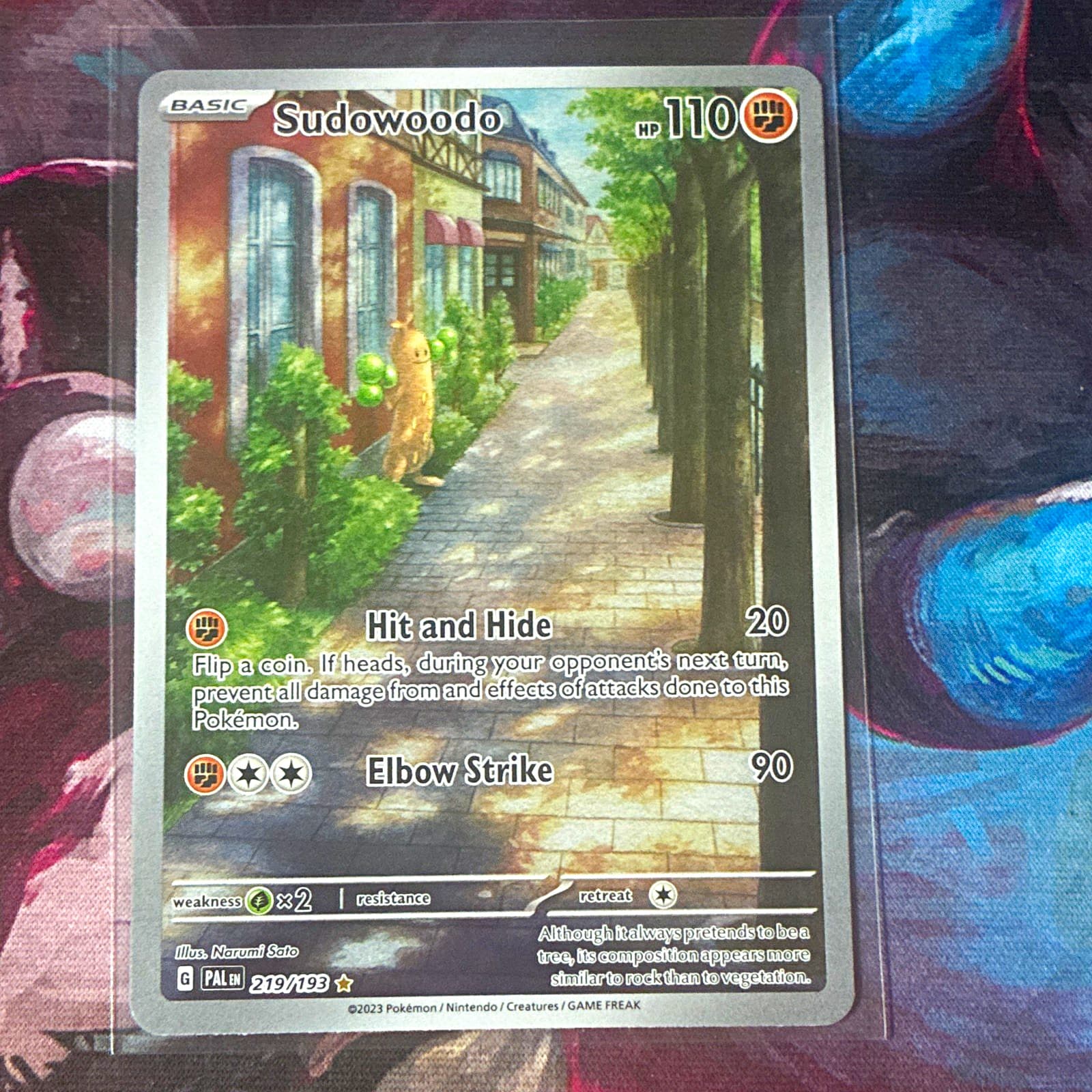 The Pokémon Company Sudowoodo 219/193 Holo Illustration Rare EN Paldea Evolved