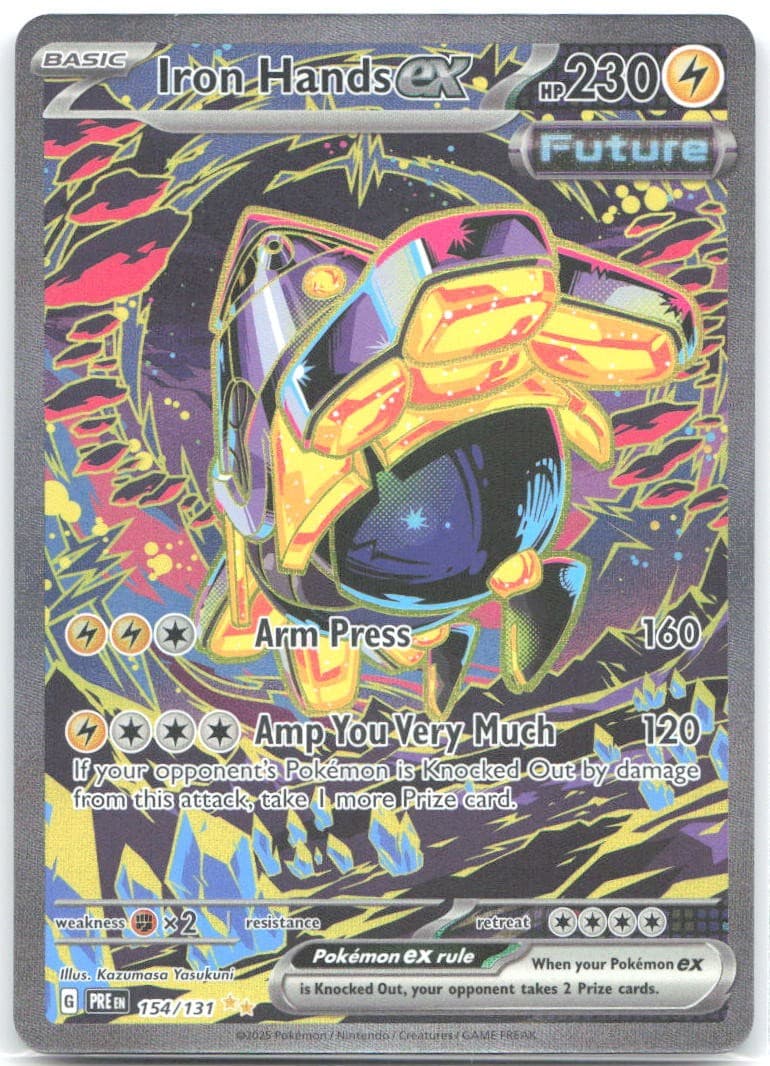 Iron Hands ex Holo Special Illustration Rare SV: Prismatic Evolutions 154/131 NM