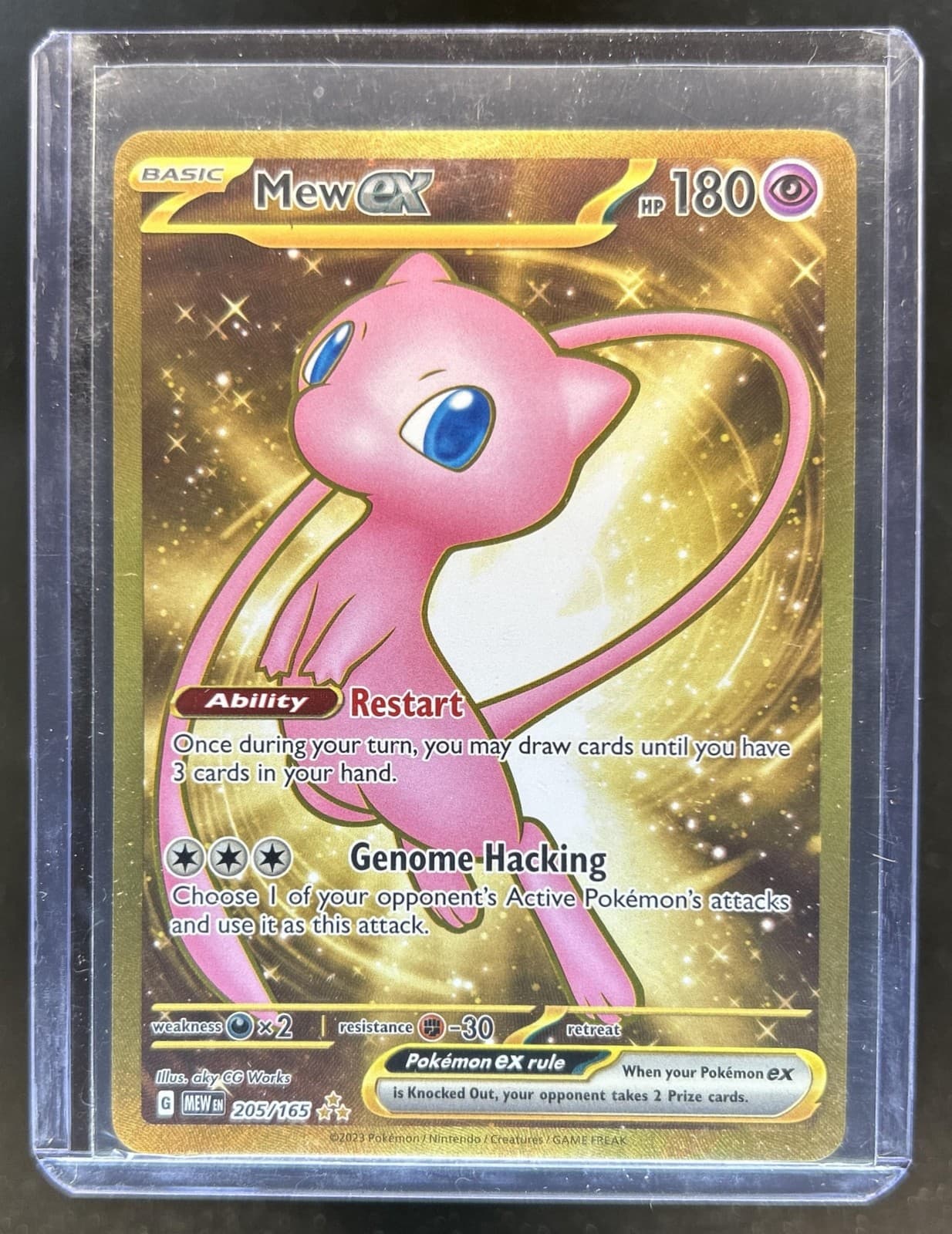 2023 Pokemon SV 151 Mew ex Metal Frame #205/165