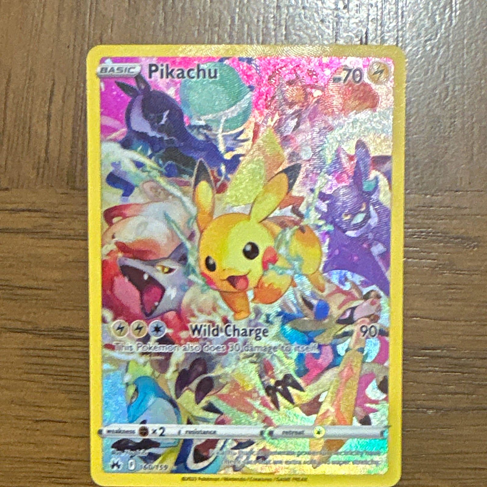 Pikachu 160/159 Crown Zenith Secret Rare Full Art Holo Pokemon TCG English