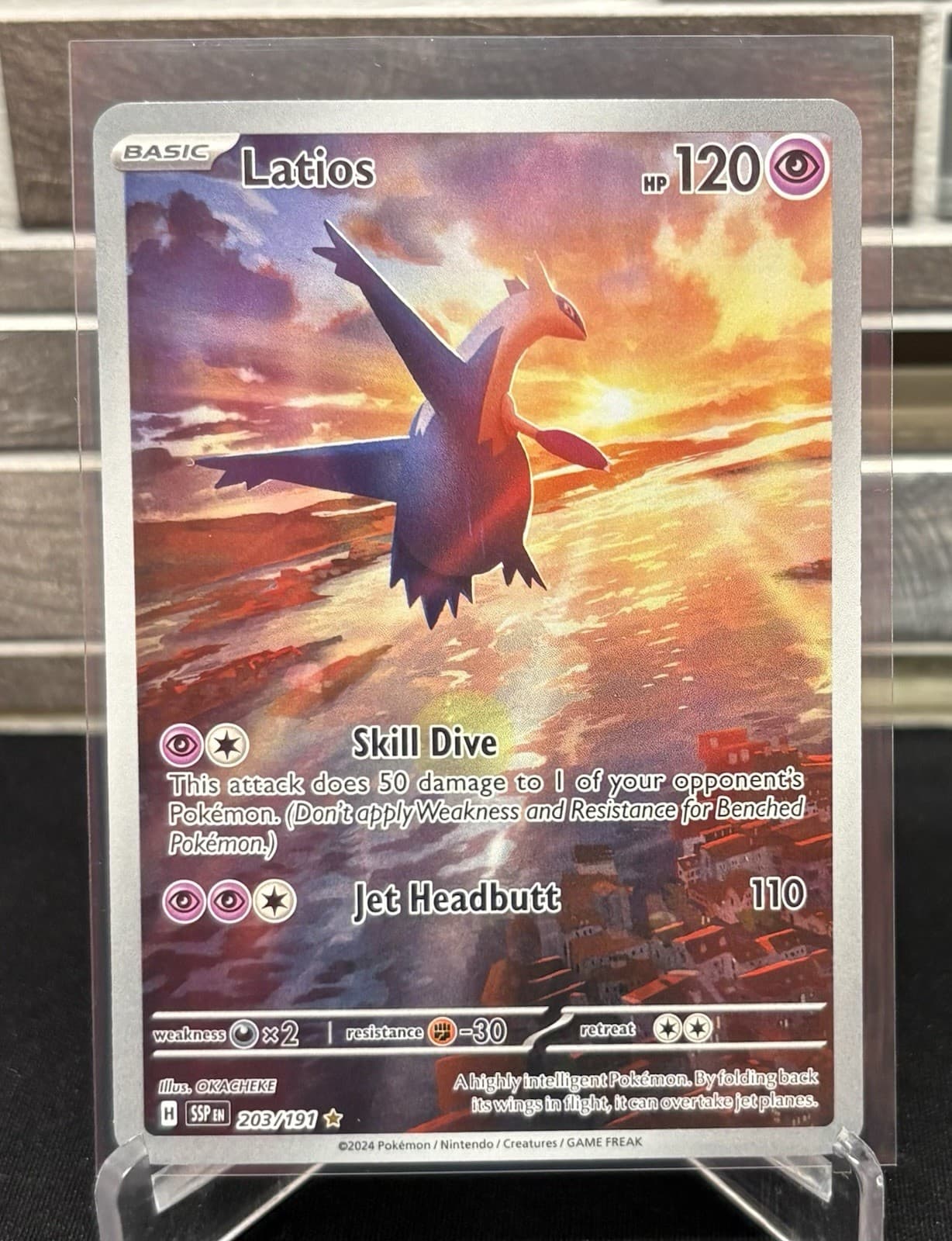 Pokemon TCG Surging Sparks Latios 203/191 Illustration Rare Full Art B