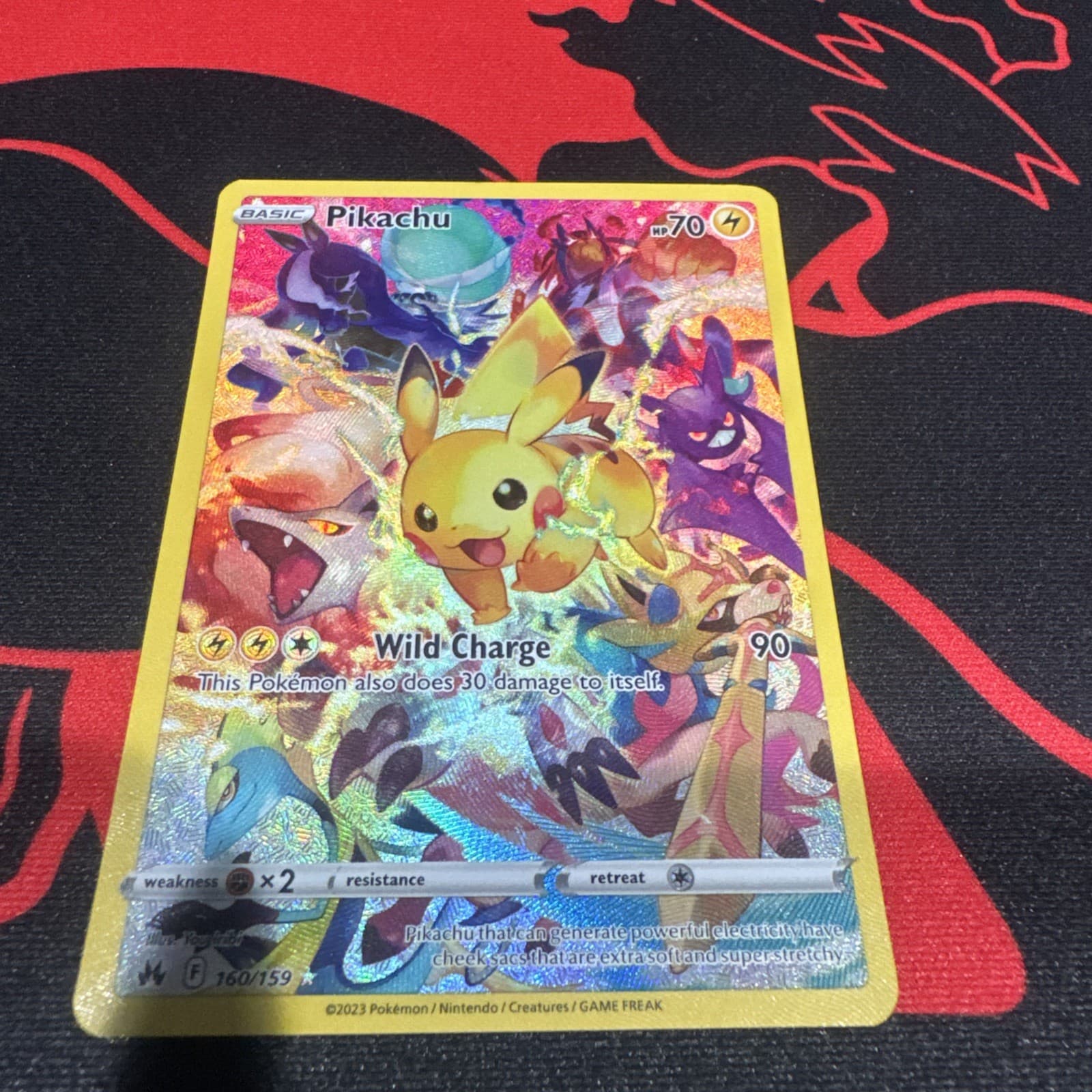 Pokémon TCG Pikachu 160/159 Crown Zenith Secret Rare Holo English NM