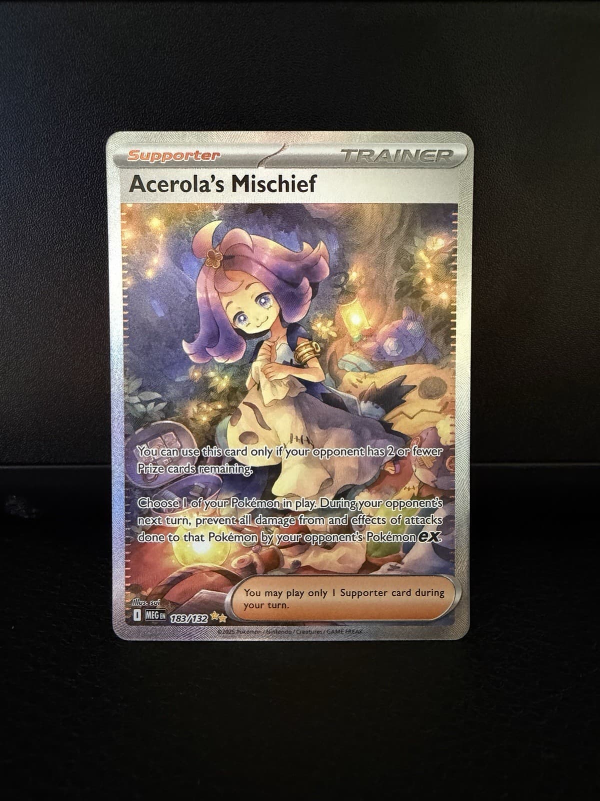 *NM* Acerola's Mischief 183/132 Me01: Mega Evolution SIR