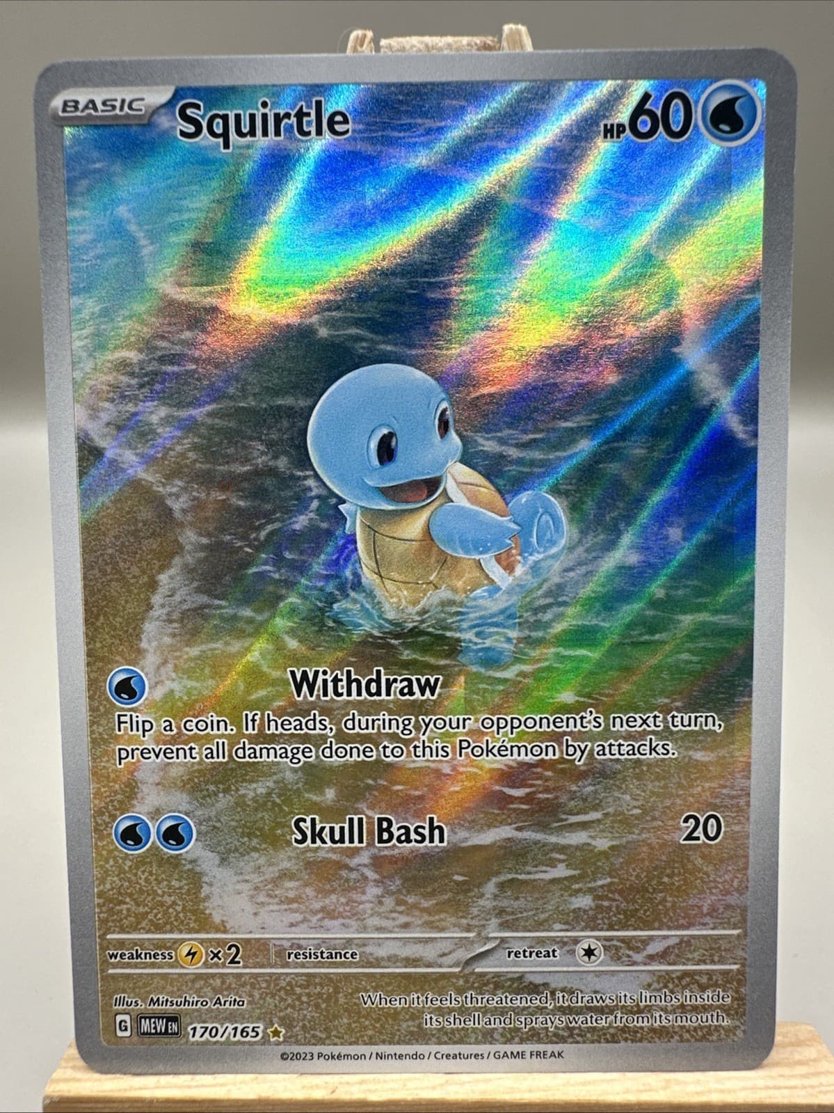 Pokemon Squirtle 170/165 Sv: Scarlet & Violet 151 Holo