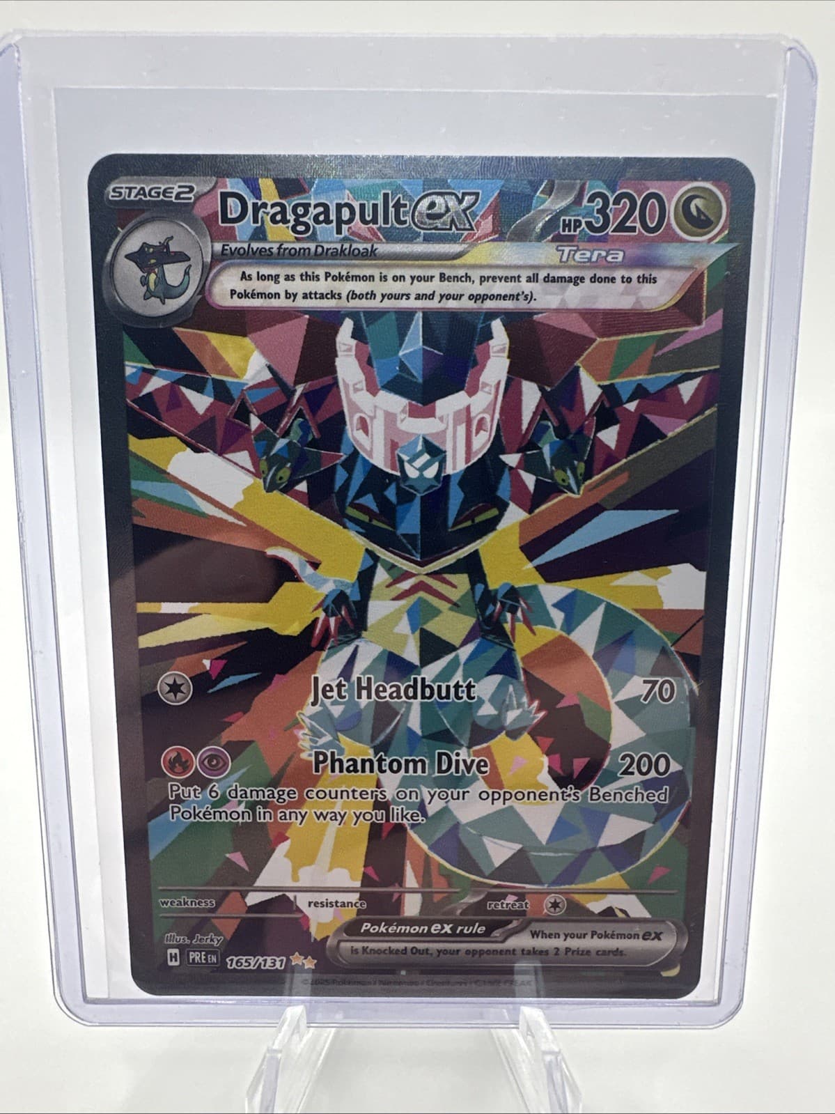 Pokémon TCG Dragapult EX Prismatic Evolutions Card 165/131 Sir Full Art Holo 🔥