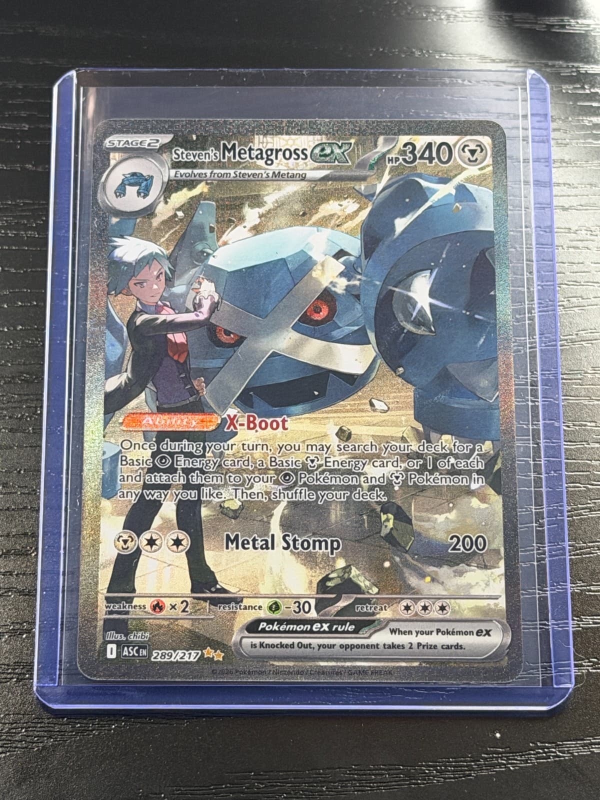 Steven's Metagross ex 289/217 Special Illustration Rare Ascended Heroes NM