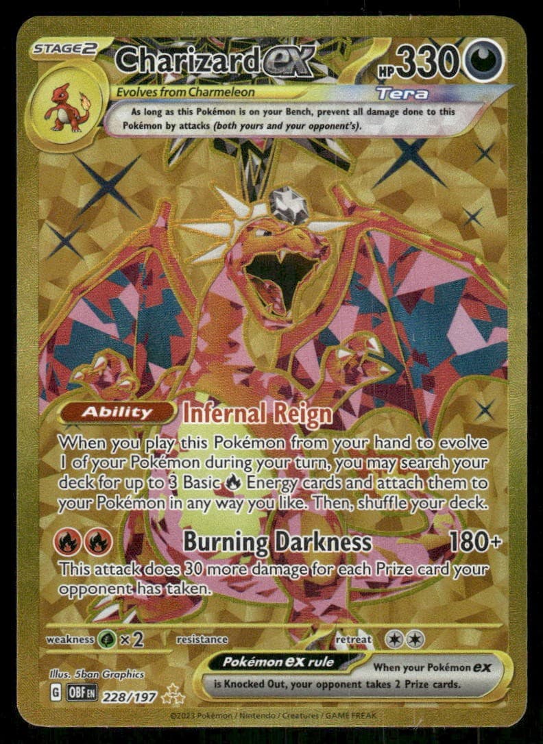 Charizard ex Obsidian Flames [228/197] Hyper Rare Holofoil NM Pokemon