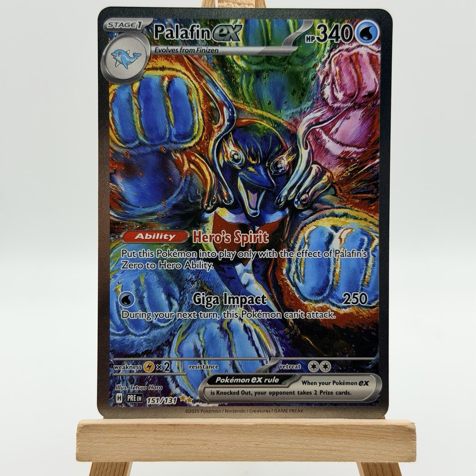 Palafin ex 151/131 | Illustration Rare | Prismatic Evolutions | Pokemon TCG