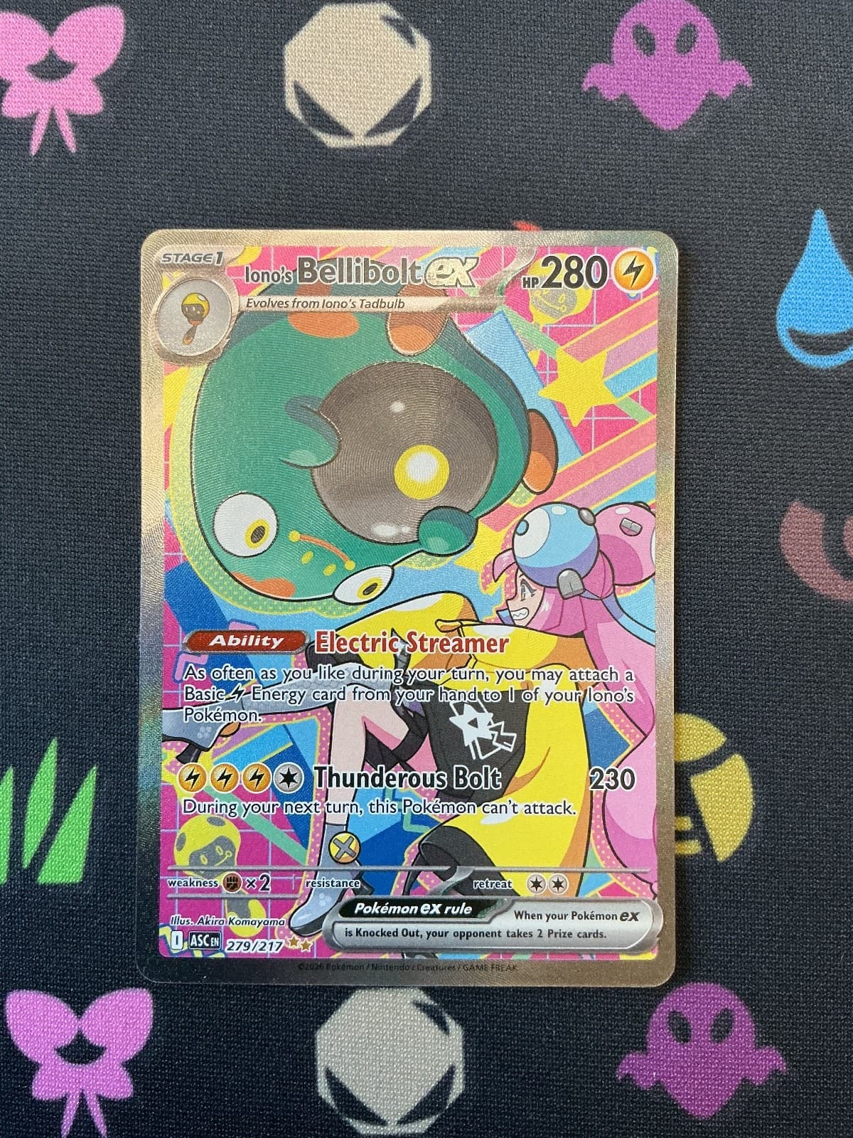 Iono's Bellibolt ex Holo Special Illustration Rare ME: Ascended Heroes 279/217 N