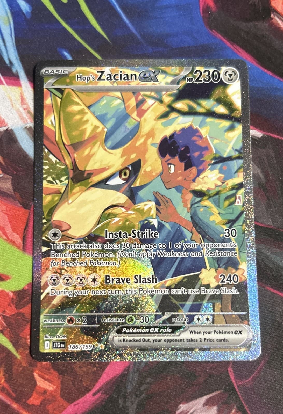 Hop's Zacian ex 186/159 Sv09: Journey Together Holo
