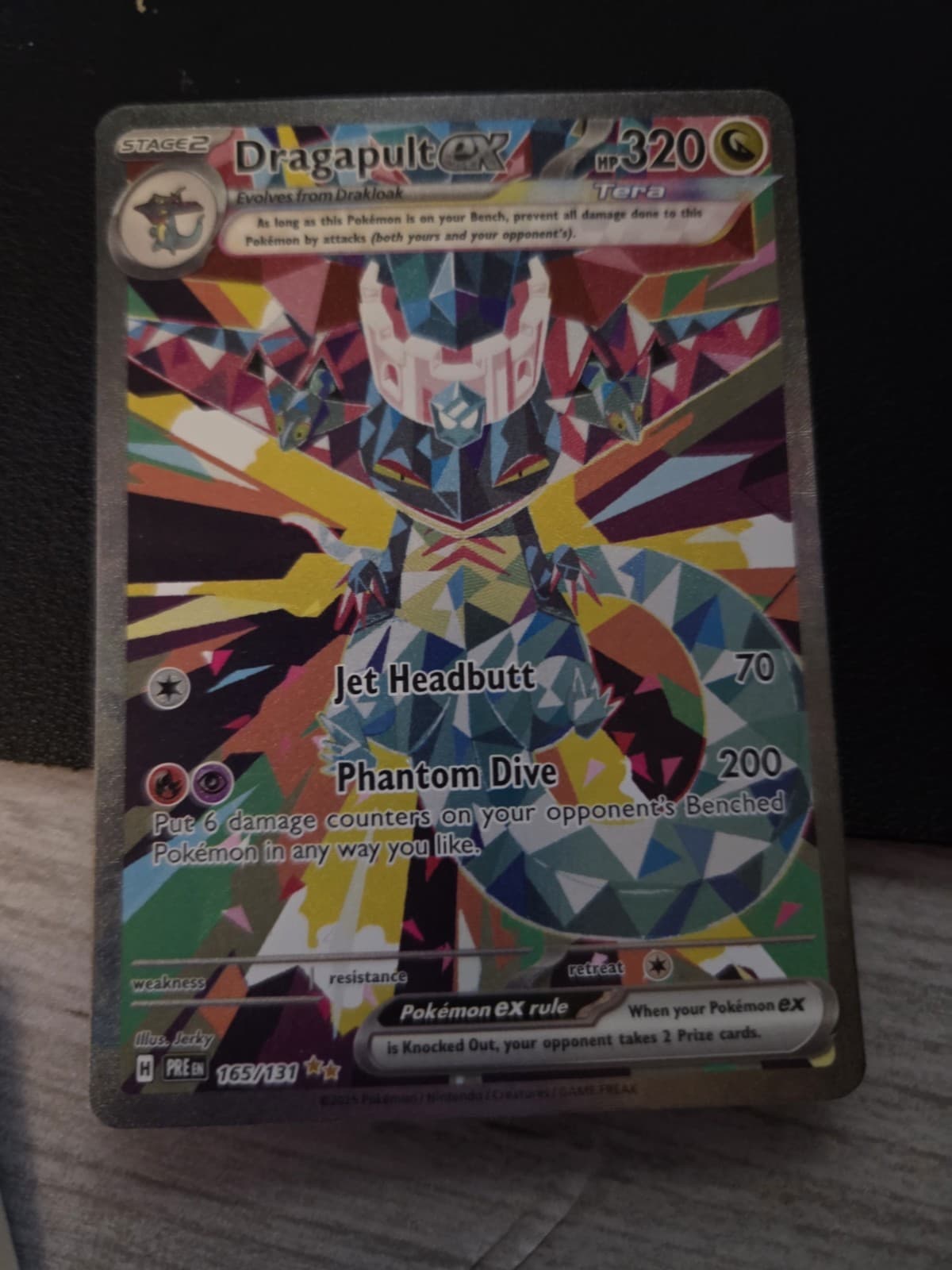 Dragapult EX 165/131 SV Prismatic Evolutions Holo Pokemon