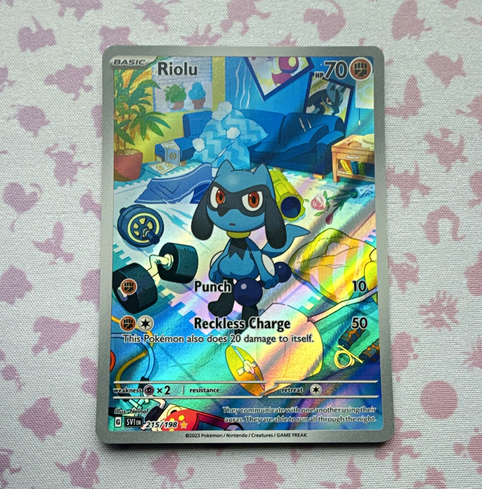 Riolu SV01 Scarlet & Violet 215/198 IR Holo EN 2023 NM/M