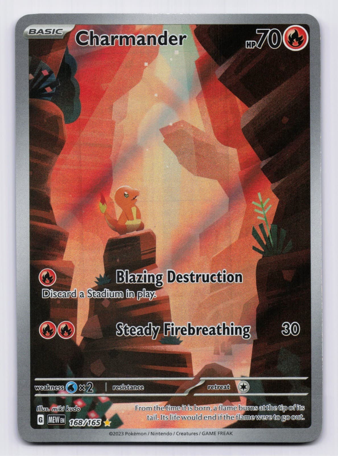 Charmander Holo Illustration Rare SV: Scarlet & Violet 151 168/165 NM