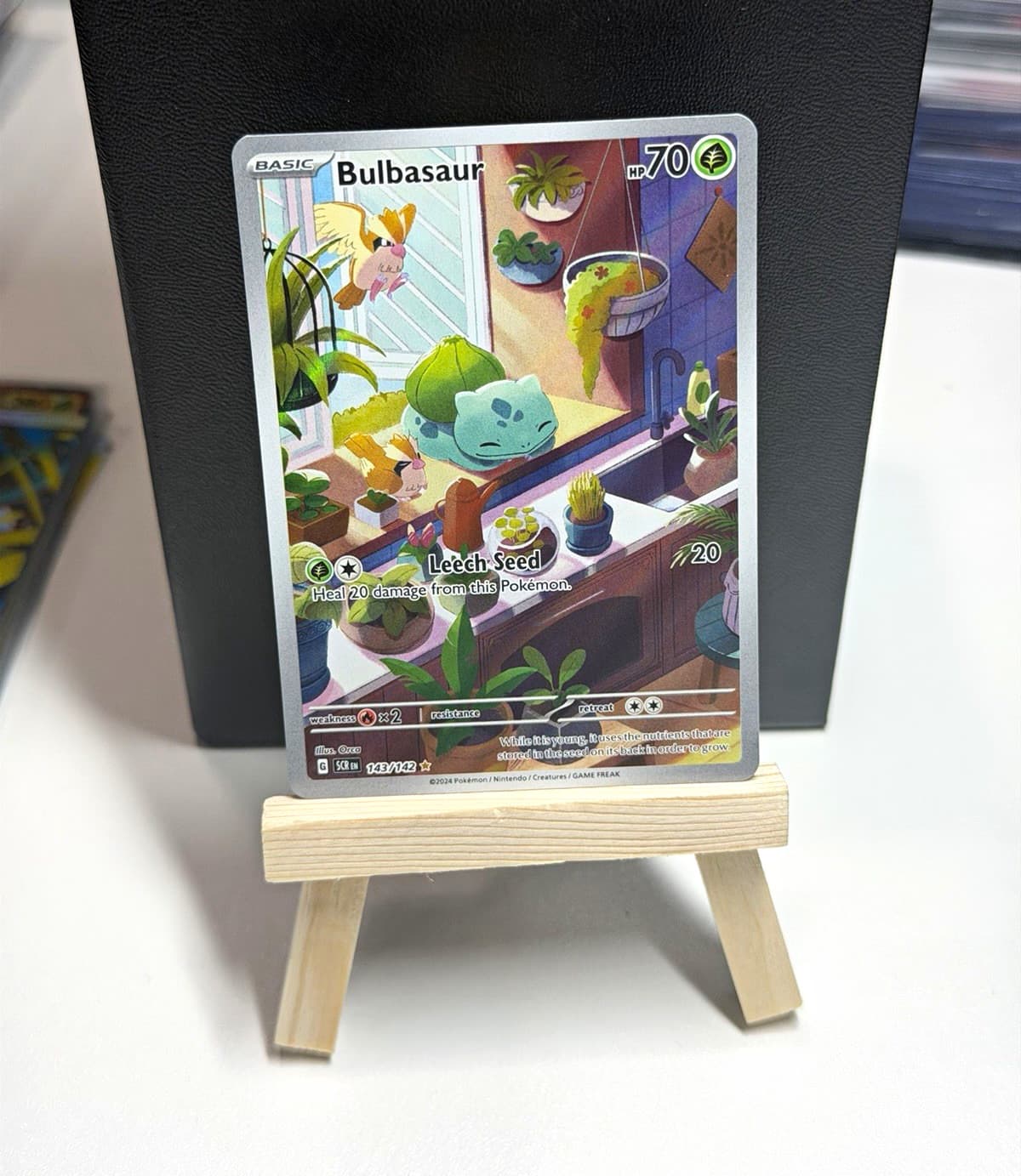 The Pokémon Company Bulbasaur 143/142 SV07 Stellar Crown IR Holo ENG 2024