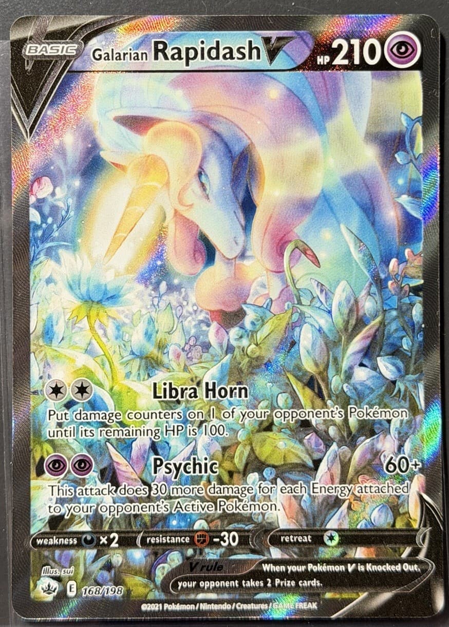 Galarian Rapidash V (Alt. Art Promo), Sword & Shield: Chilling Reign #168/198