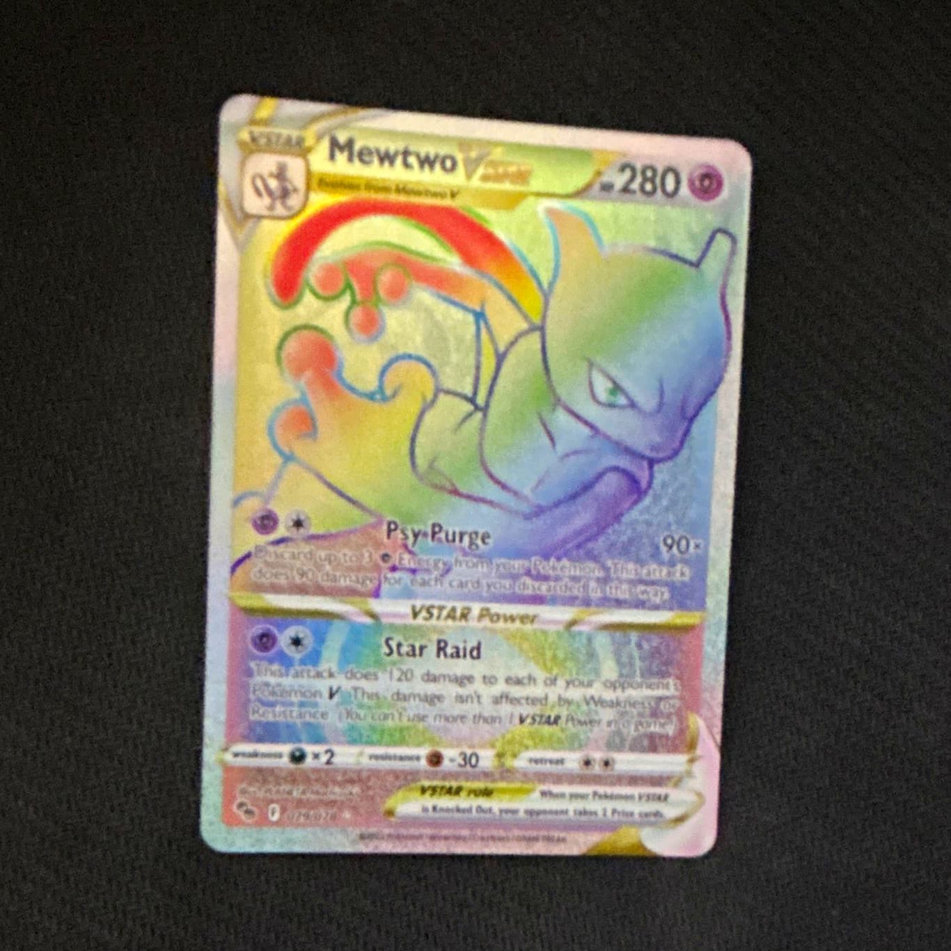 The Pokémon Company Pokémon GO Mewtwo VSTAR 079/078 Secret Rare Holo English