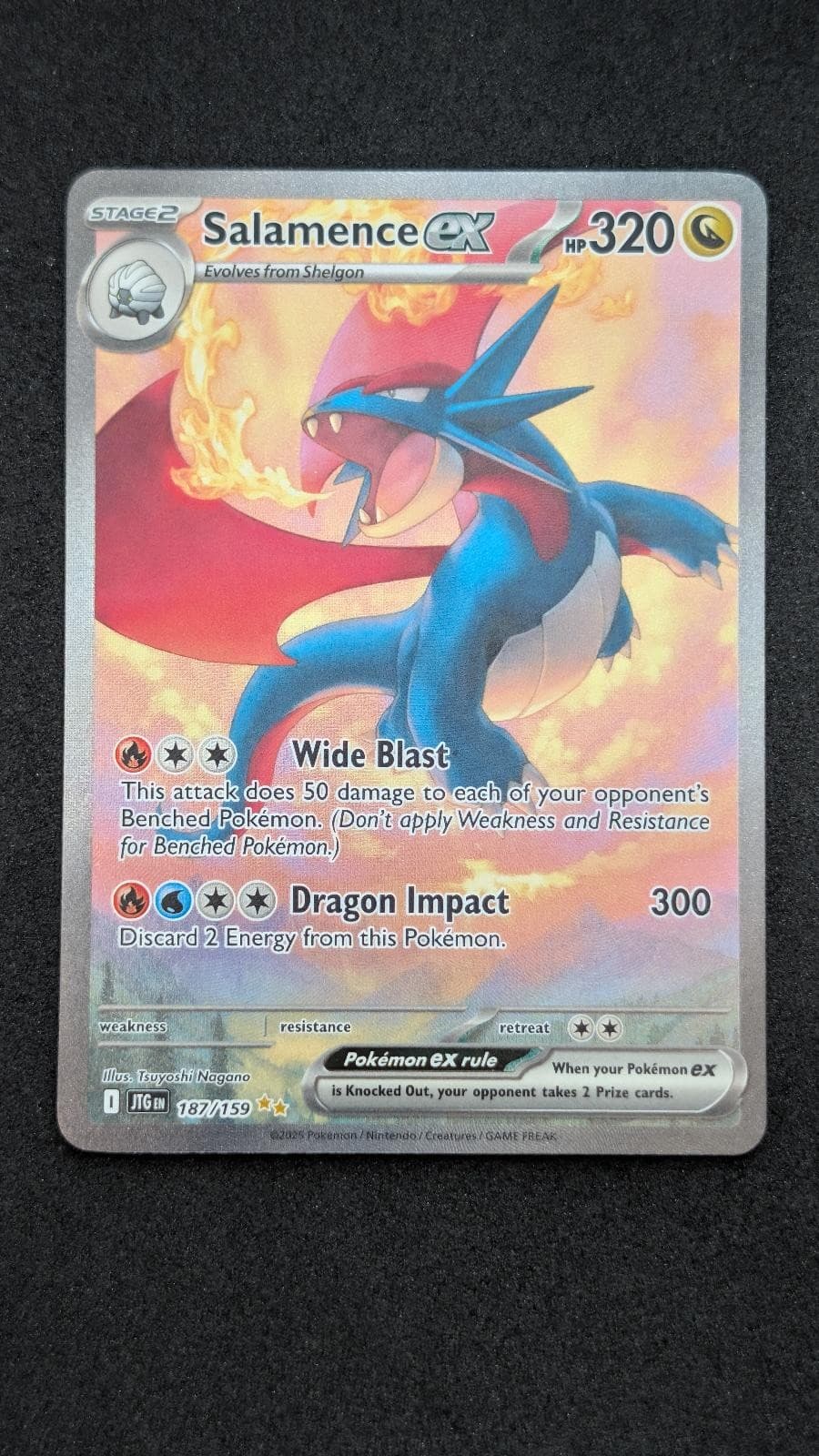 Salamence ex 187/159 Special Illustration Rare Journey Together Pokemon Holo NM