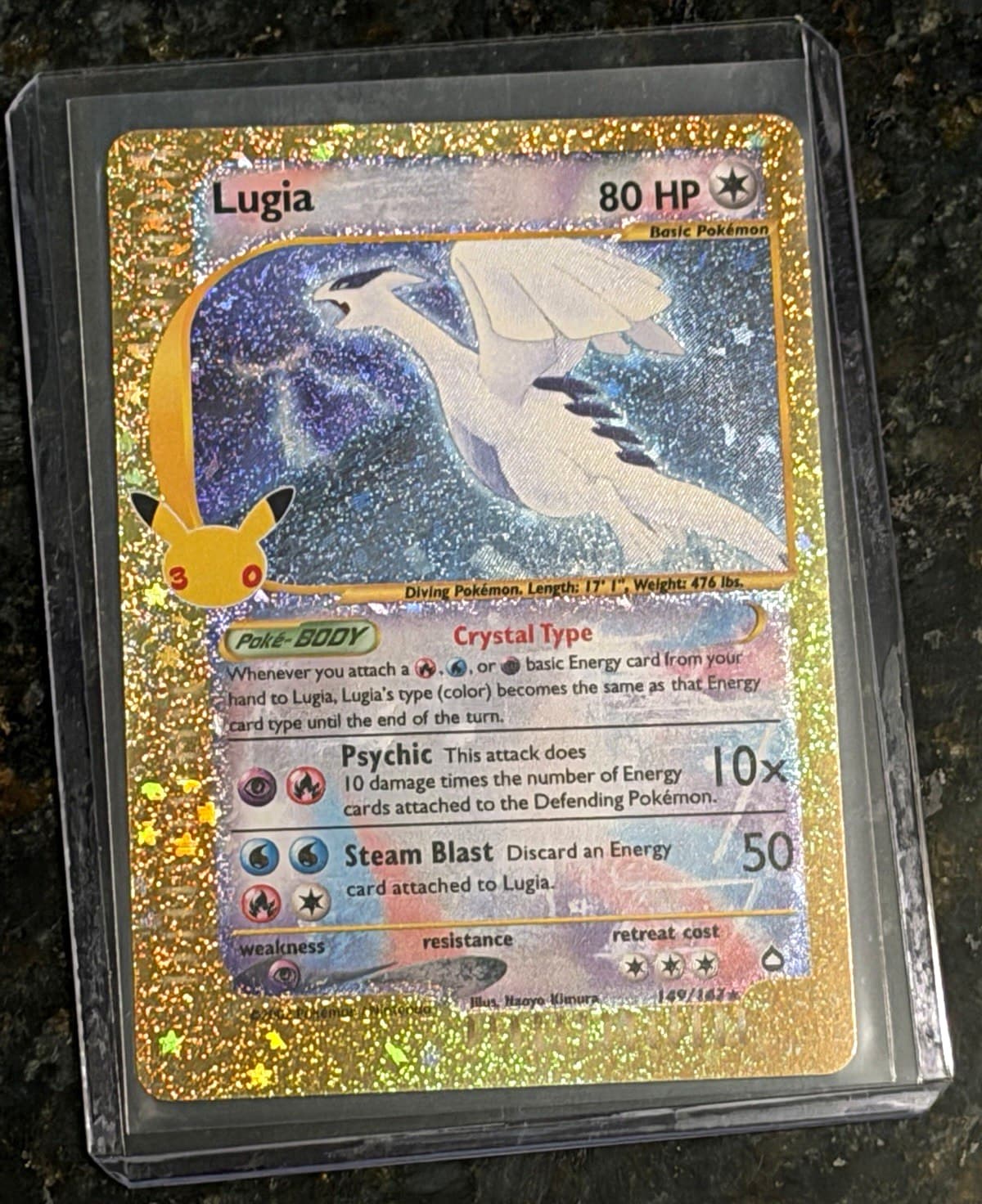 Pokemon Crystal Lugia 30th Celebration 149/147 NM