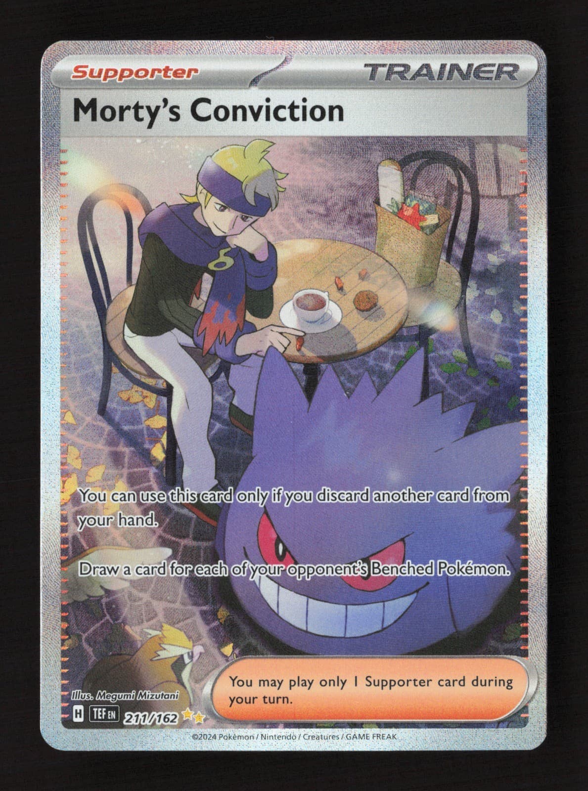 Morty's Conviction 211/162 Holo SV05: Temporal Forces LP Pokémon TCG