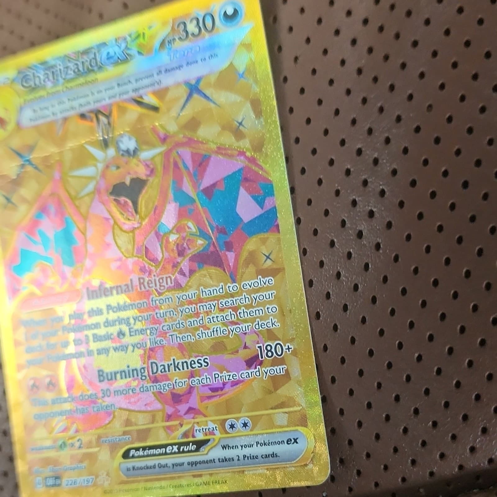 Pokemon TCG Charizard ex 228/197 SV03 Obsidian Flames Hyper Rare Holo FA EN