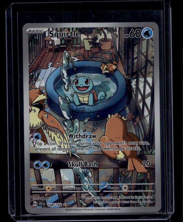 Pokemon TCG Squirtle 148/142 Stellar Crown Illustration Rare NM