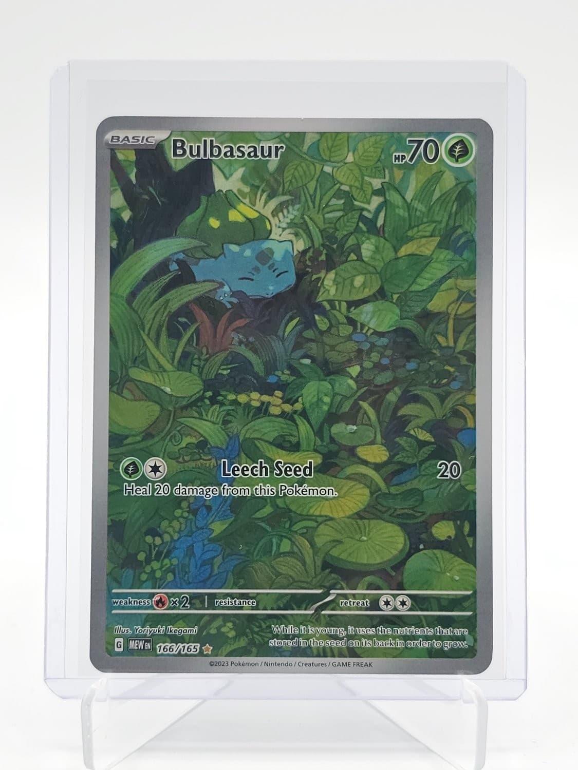 BULBASAUR 2023 POKEMON 151 166/165 ILLUSTRATION RARE Q4320