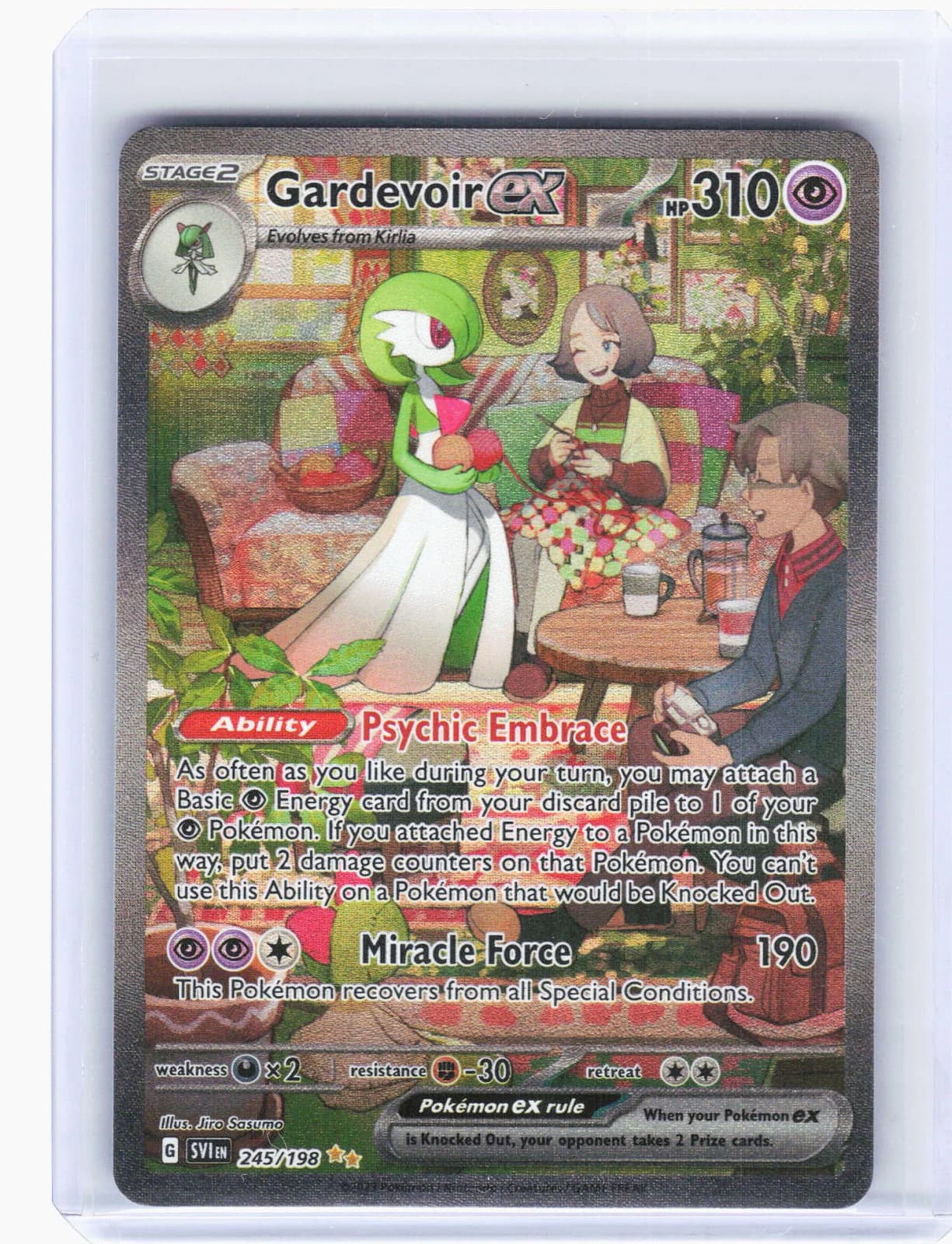 2023 Pokemon—Gardevoir ex #245/198 Scarlet & Violet Base Set—SIR Holo