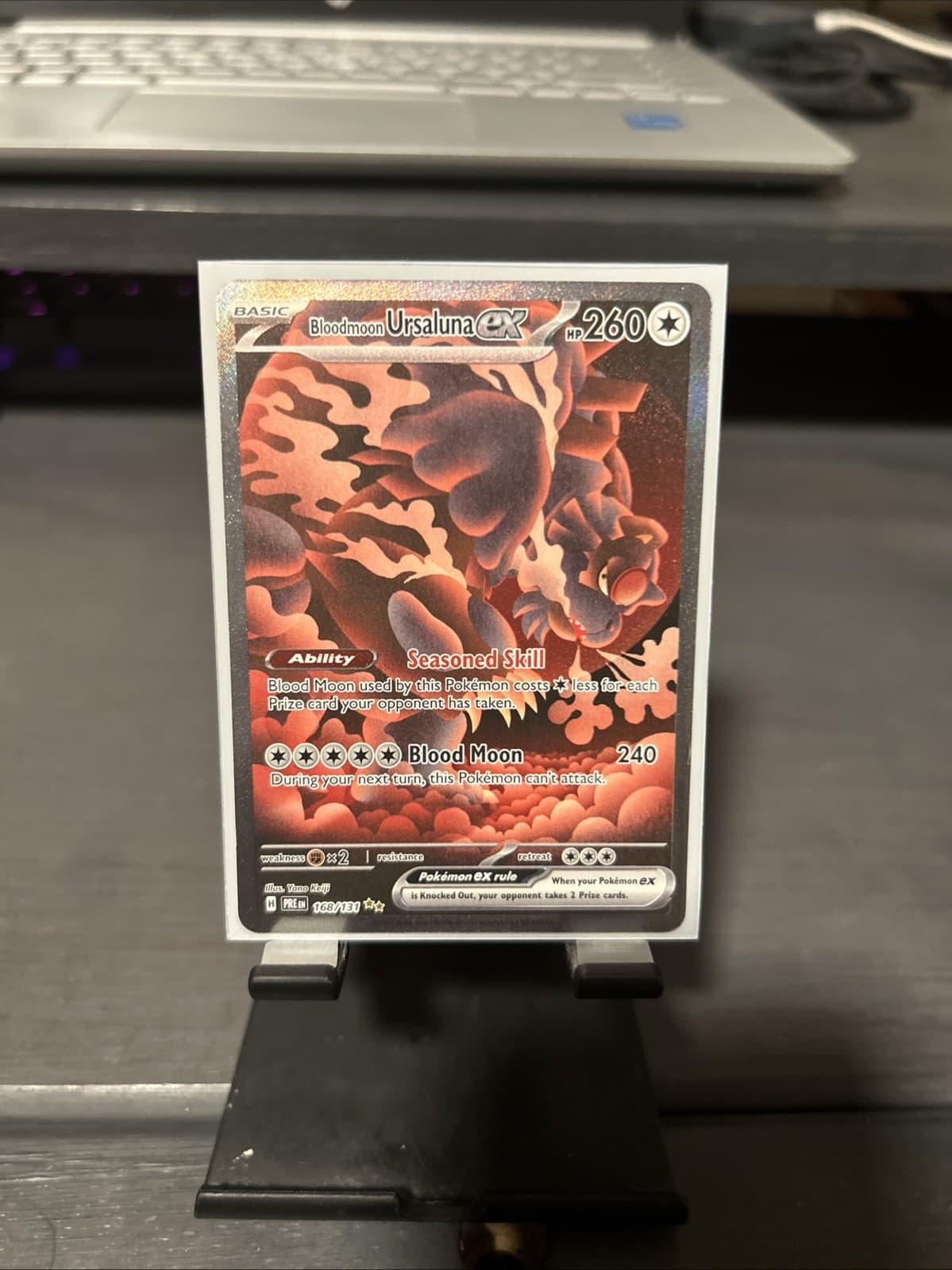Bloodmoon Ursaluna ex 168/131 Prismatic Evolutions Special Illustration Rare NM