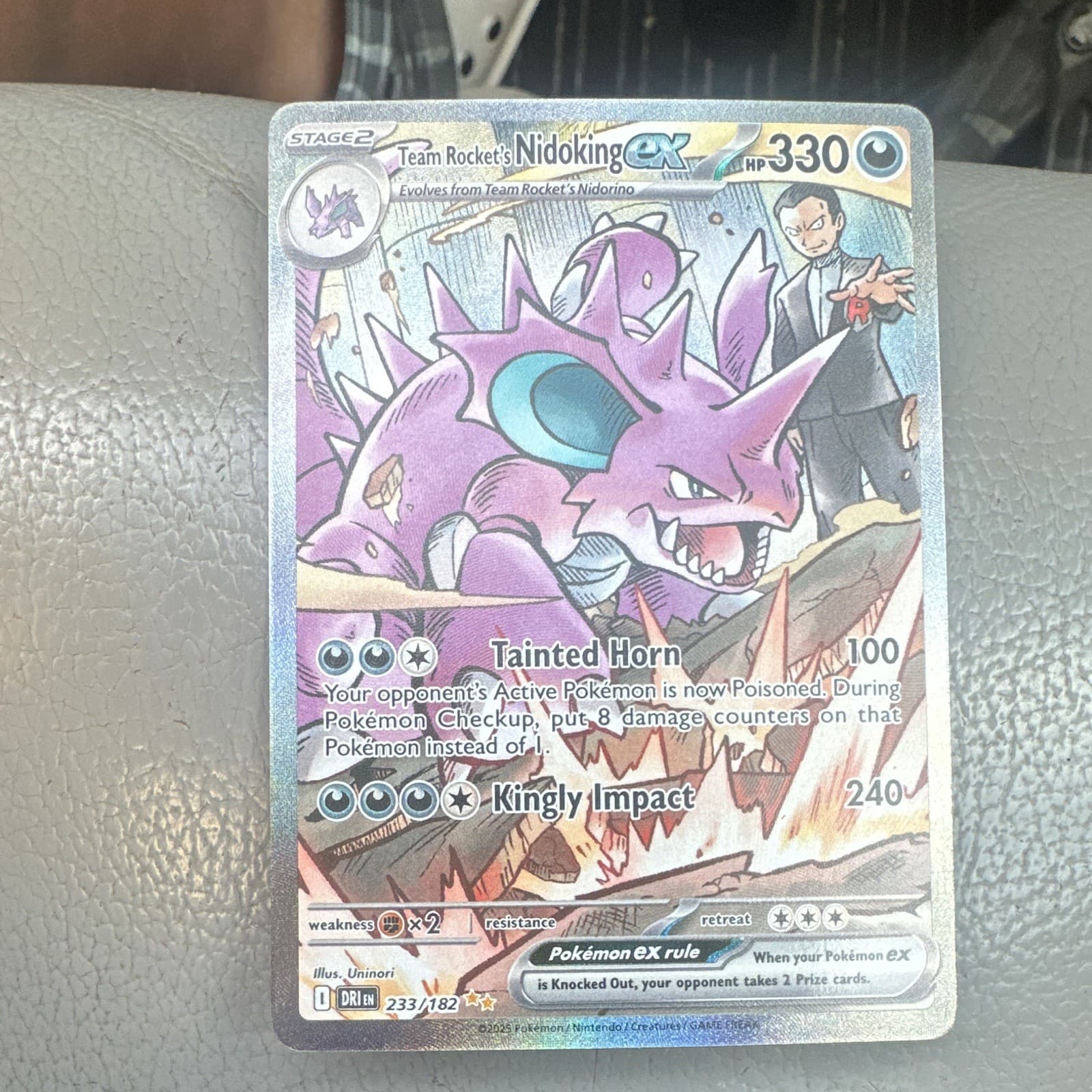Team Rocket's Nidoking ex 233/182 Sv10: Destined Rivals Holo