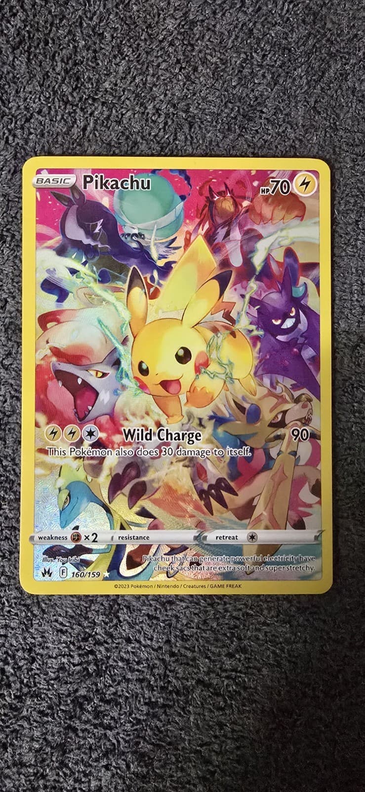 Pikachu (Secret) 160/159 SWSH: Crown Zenith Holo