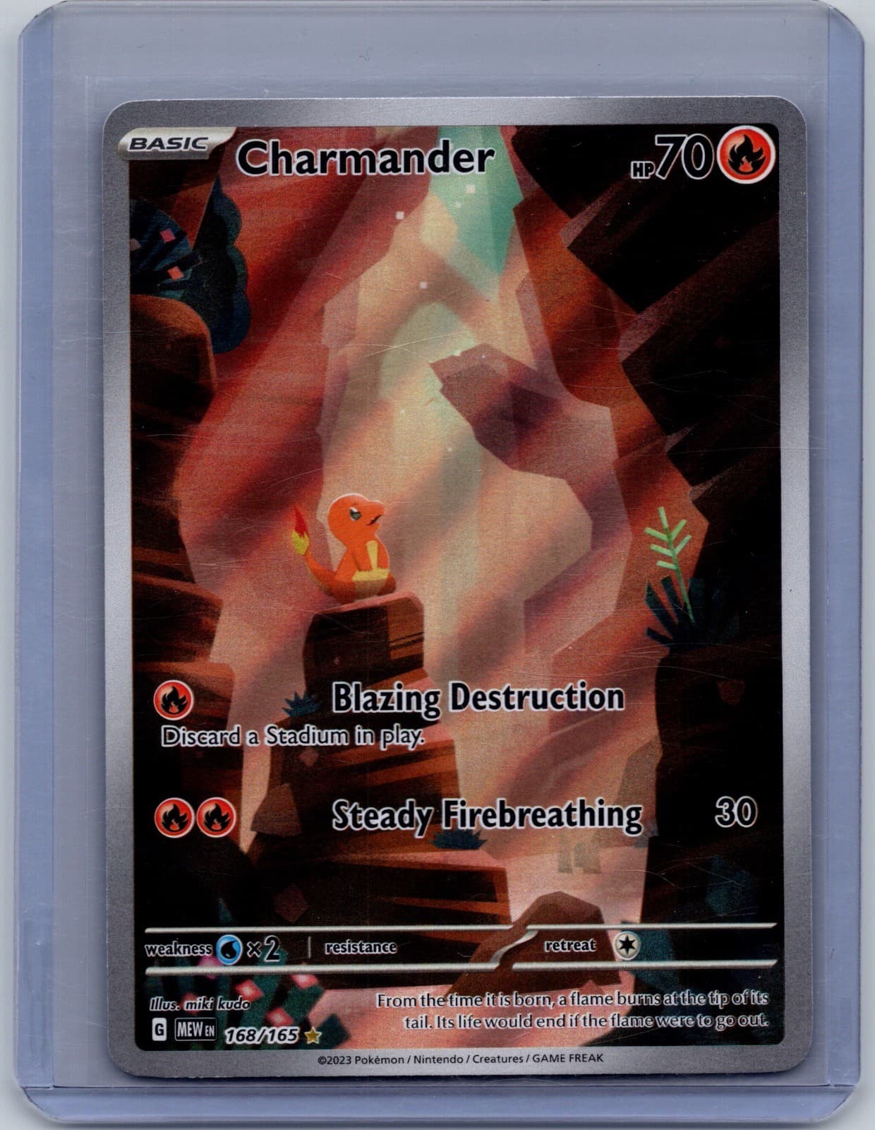 Charmander 168/165 Illustration Rare 151 Pokemon Holo Near Mint