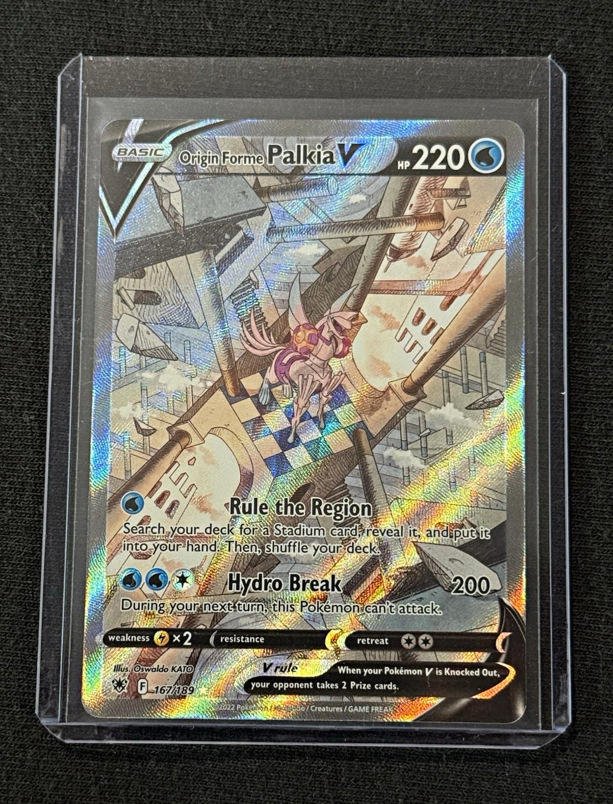 Pokémon TCG Origin Forme Palkia V 167/189 Astral Radiance Ultra Rare Near Mint 