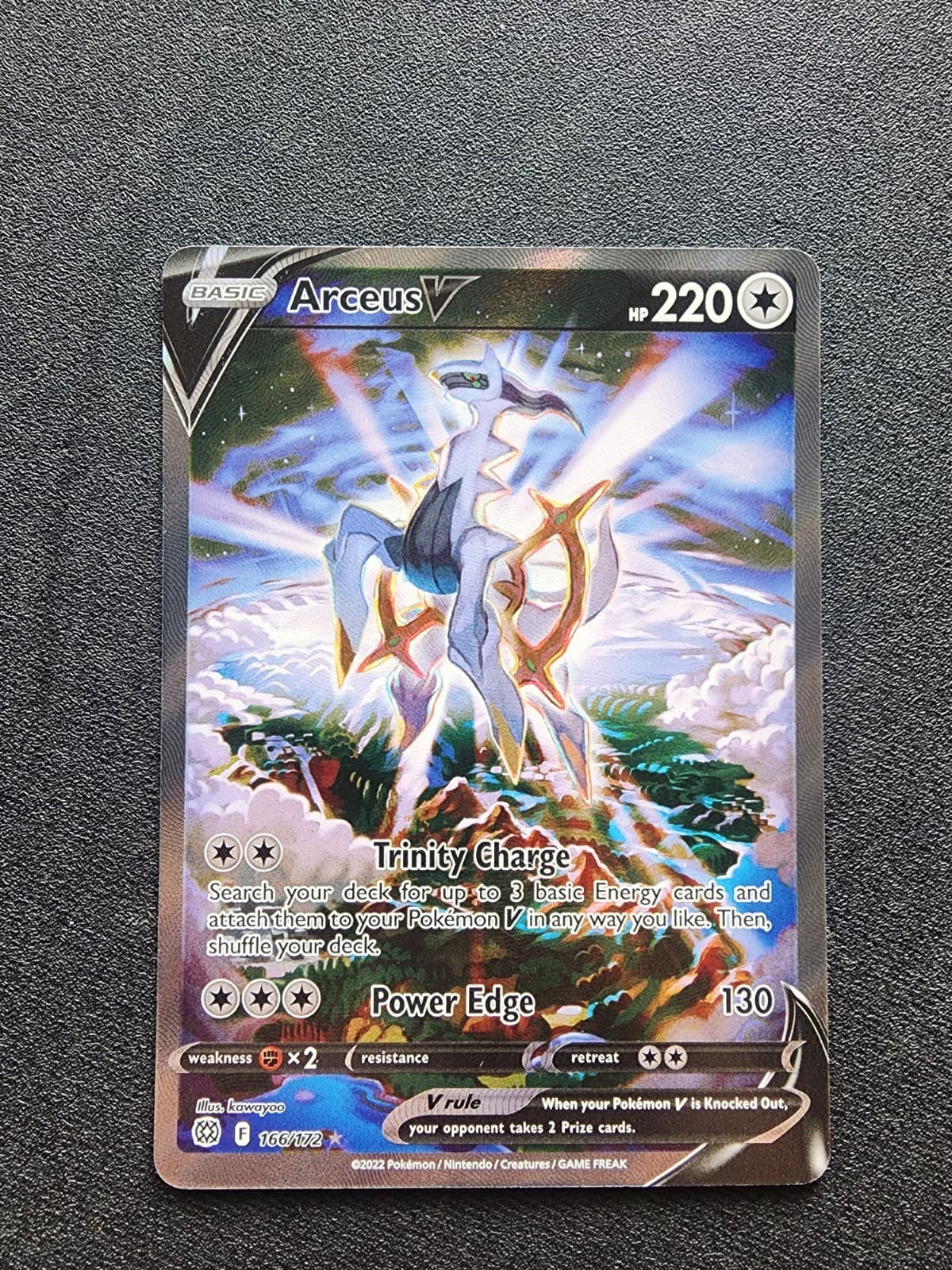 Arceus V (Alternate Full Art) 166/172 Swsh09: Brilliant Stars Holo