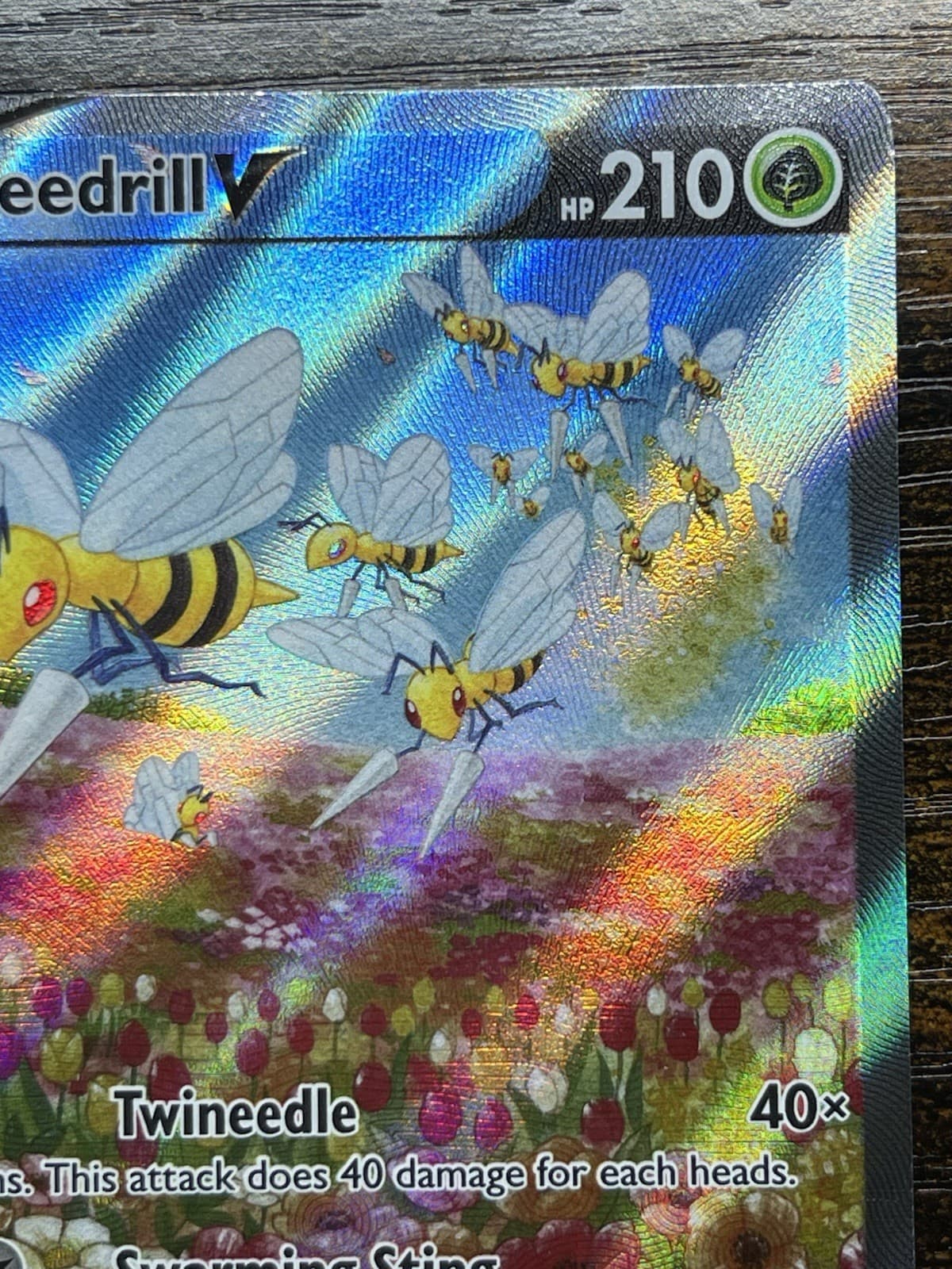 Pokemon Beedrill V 161/189 Astral Radiance Holo Full Art Ultra Rare EN 210