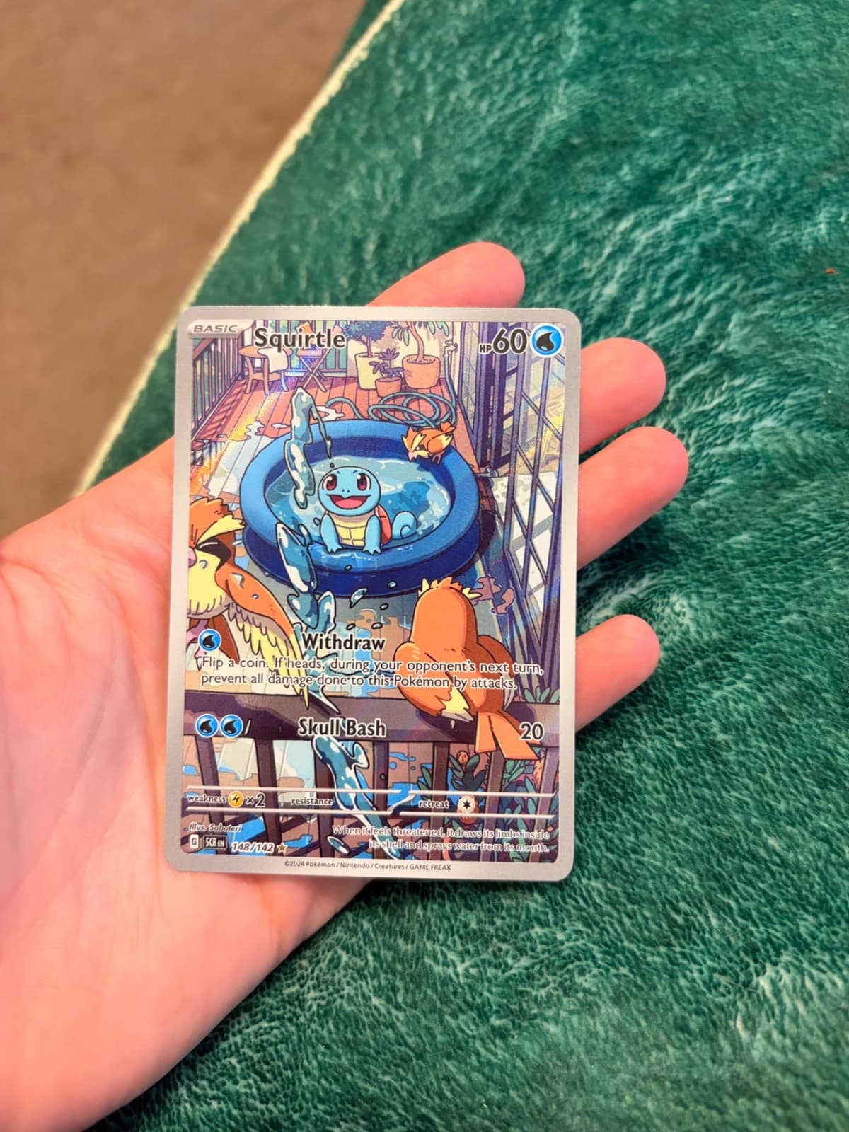 Squirtle 148/142 Sv07: Stellar Crown Holo