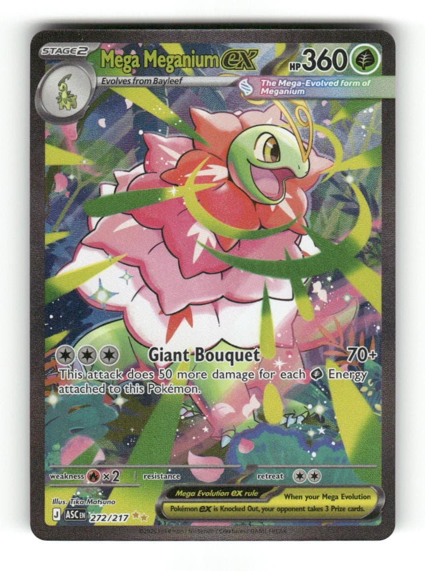 Mega Meganium ex 272/217 Ascended Heroes Pokemon Holo NM/M