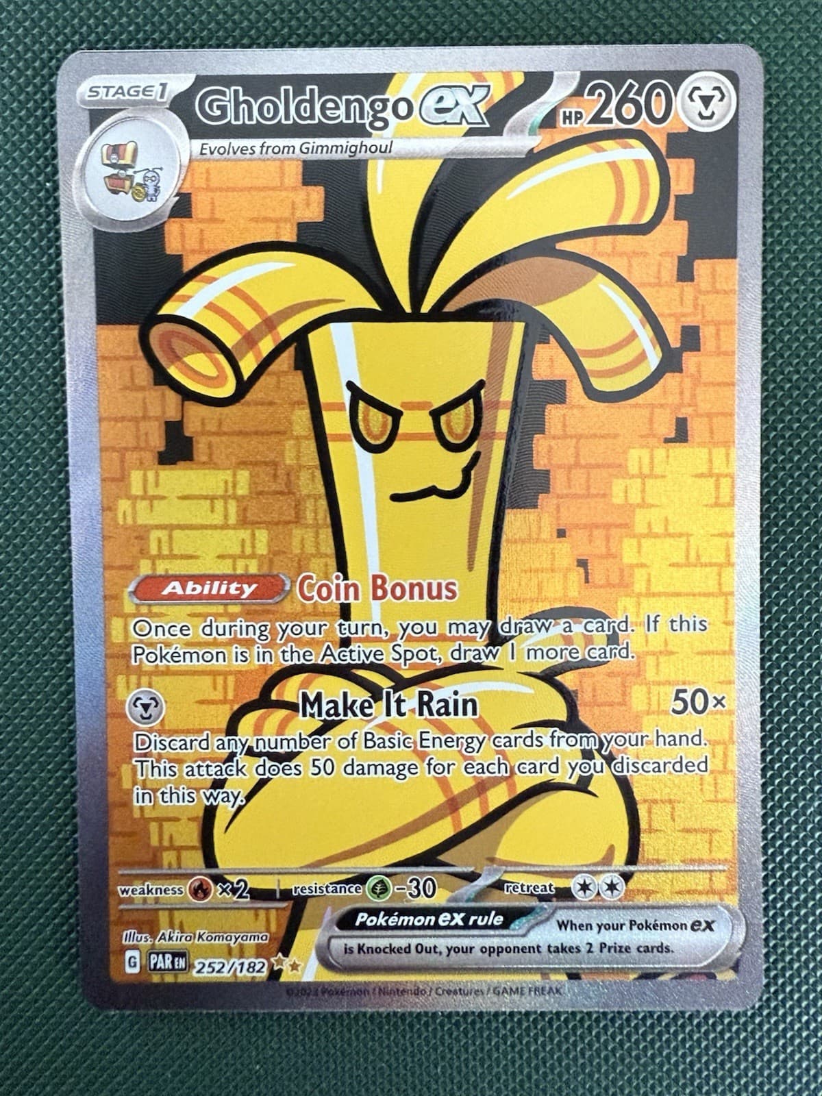 Gholdengo EX 252/182 Sv04: Paradox Rift Special Illustration